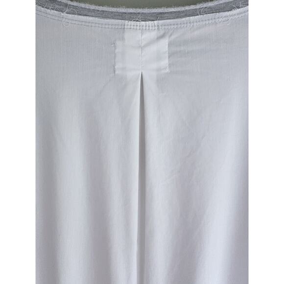 SOUTHCOTT Large Short Sleeve Sweatshirt Dress Mixed Media Gray Casual Loungewear - Picture 9 of 13